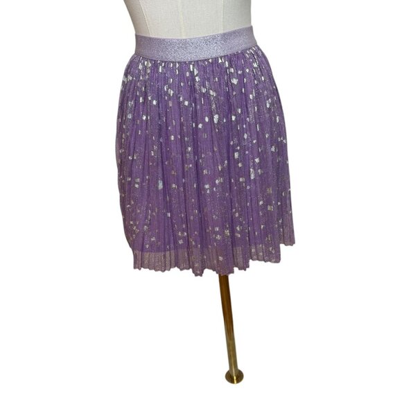 Crewcuts by J.Crew Girls Shimmer Tulle Skirt Size 2T Purple Silver Glitter NWT - Picture 4 of 5